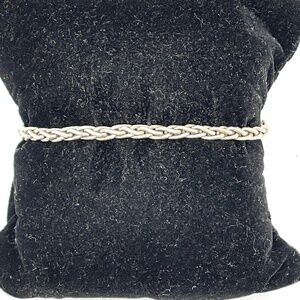 925 Sterling Silver Suarti  Indonesia Rope Chain Bracelet 7 1/2"
